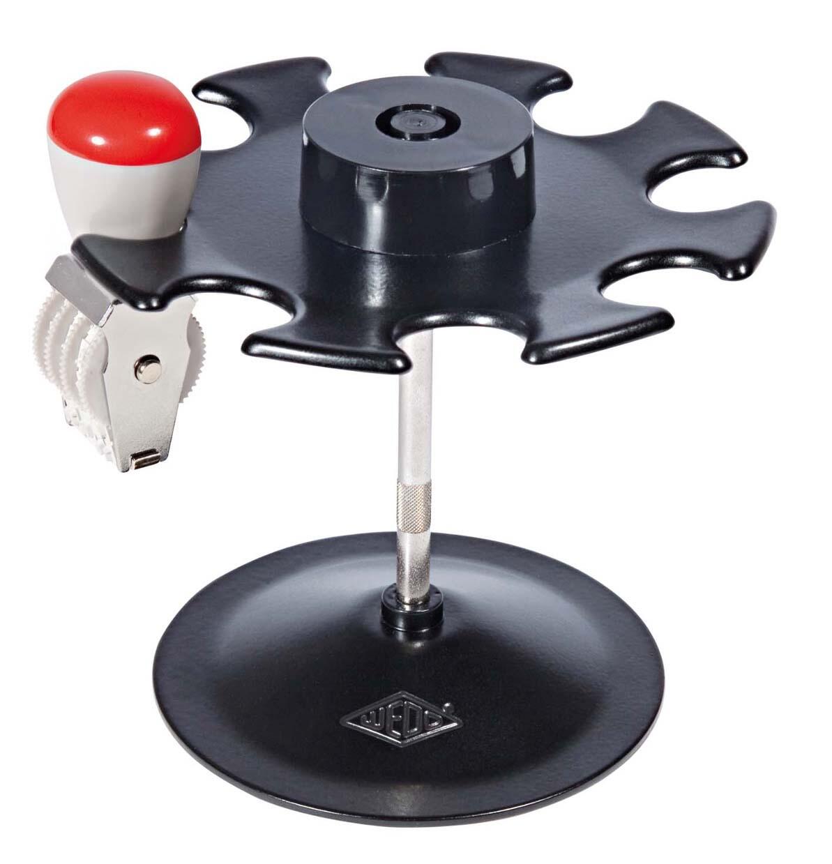 WEDO Stempelträger für 8 Stempel schwarz/silber 64801