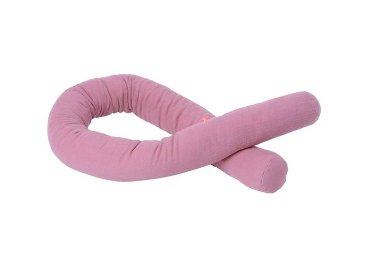 Bettschlange Musselin Pink