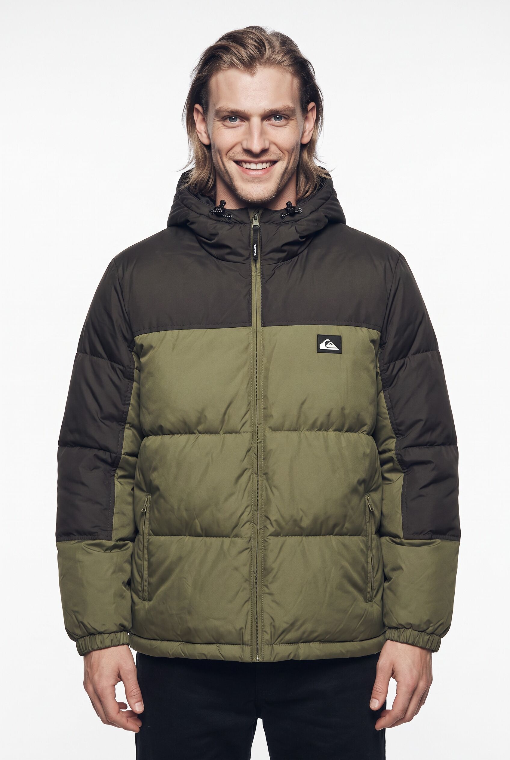 Steppjacke QUIKSILVER "COLD DAYS HOODIE", Herren, Gr. L, grape leaf, Obermaterial: 100% Polyester, Jacken Steppjacke, mit sportlichem Stil, für Alltag und Freizeit, in lässiger Optik grape leaf L
