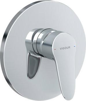 VIGOUR Farbset Brausebatterie clivia für VIGOUR-Box VUPK verchromt