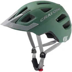 Cratoni Maxster Pro Kinderhelm Größe S für 48 bis 53 cm Kopfumfang, salbei matt