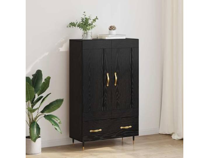 Modernes Highboard aus Holzwerkstoff für Gute Organisation, stabiles Highboard mit Wandhalterung gegen Umkippen, Elegantes für die Wohnzimmereinrichtung mit Präsentationsfläche
