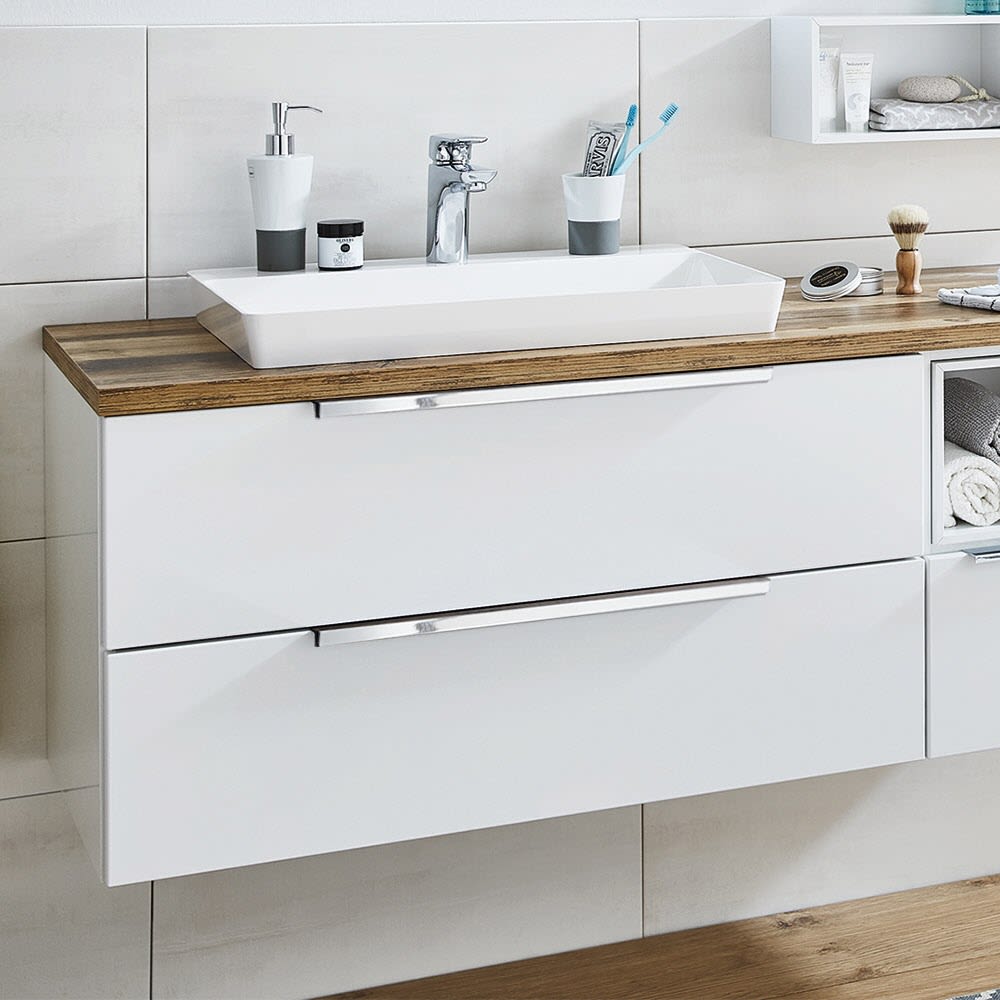 Puris Aspekt Waschtischunterschrank 90 cm mit Griff 329