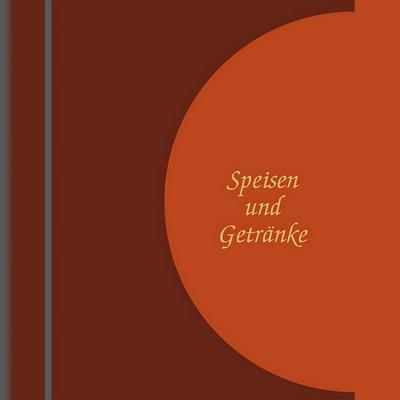 Adina Speisekarte Menümappe A4 braun / hellbraun