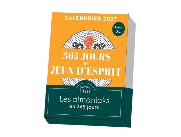Almaniak Silver 365 jours de jeux d'esprit Calendrier 2027 (Etui)