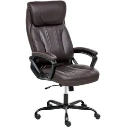 CHEFSESSEL Kunstleder Dunkelbraun Proud