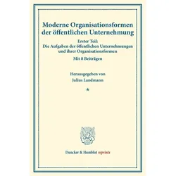 Moderne Organisationsformen der öffentlichen Unternehmung., Fachbücher