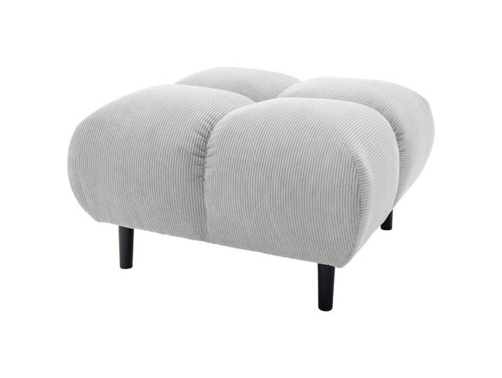 Pure Home Lifestyle Hocker, Silber, Holz, Buche, quadratisch, 73x41x73 cm, Fußauswahl, Wohnzimmer, Hocker, Sitzhocker