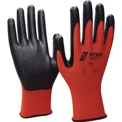 Nitras Handschuhe Nitril rot / schwarz Foam Gr. 10 - 3510-10