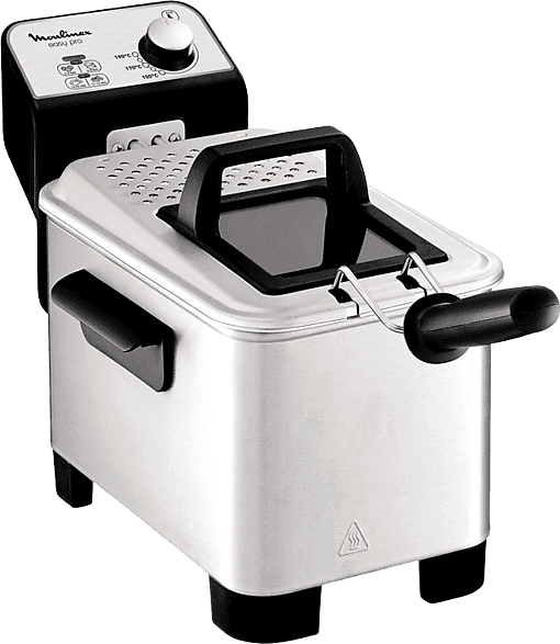 Freidora - Moulinex EASY PRO 3L, 1.2 kg, 2300W, Zona fría, Temperatura regulable, Inox