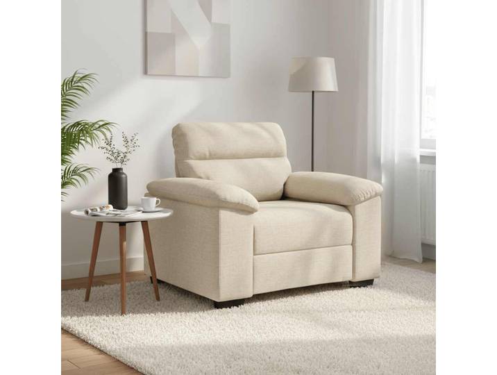 vidaXL Sessel 100x81x84 cm Leinen