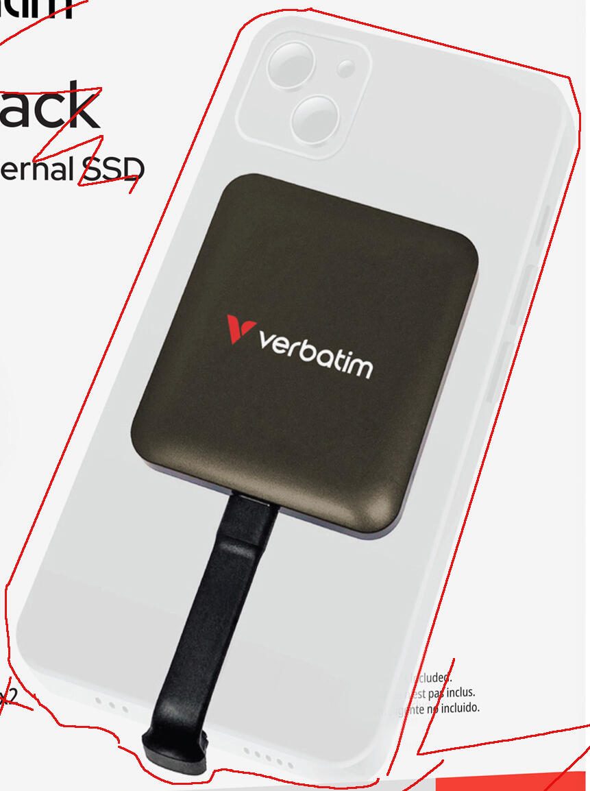verbatim SnapBack 512 GB externe SSD-Festplatte schwarz 32060