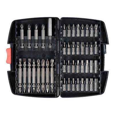 45-teiliges Bitset Kreuz/Flach/Torx/Sechskant , 1/4"