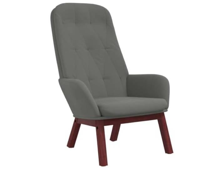 Heofavd Relaxsessel Dunkelgrau Samtsessel Polstersessel 70x77x98 cm