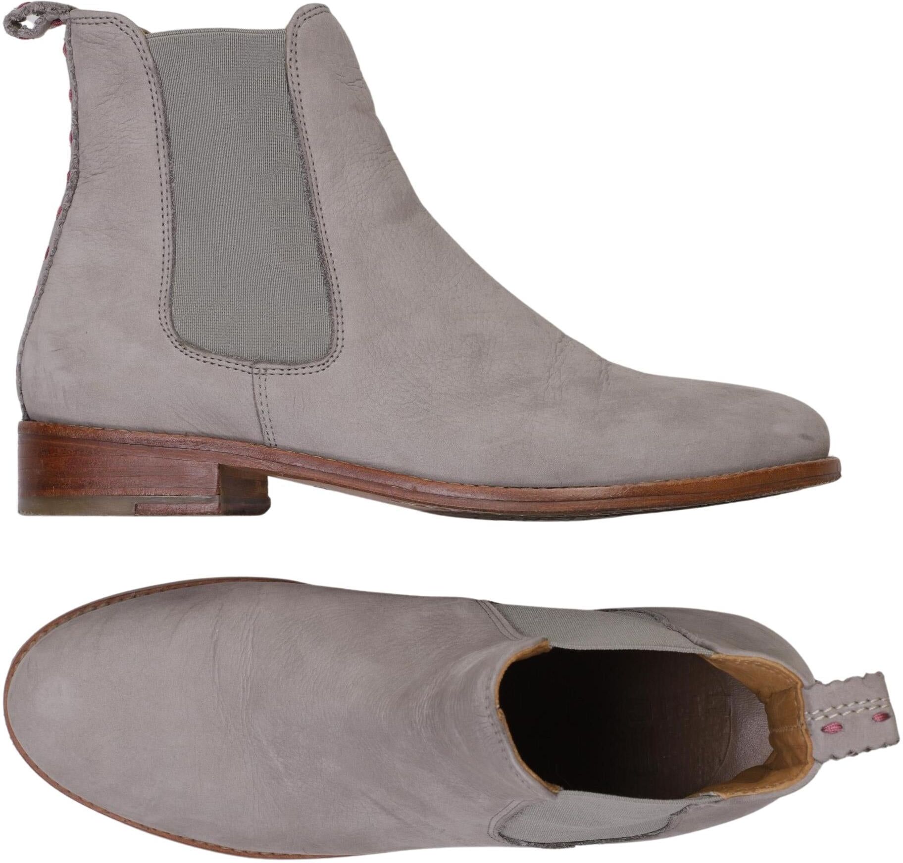 Crick IT Damen Stiefelette, Grau, Gr. EU 38, Leder - Second Hand