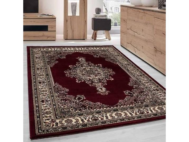 TapisTrend Tapis Oriental Noir-Rouge 160x230 cm Classique Marrakesh 0297