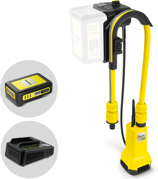 Karcher BP 2.000-18 Barrel - Pompe immergée pour eaux claires - 18 V - 2,5 Ah