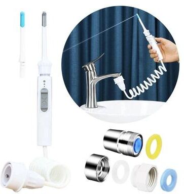Uplift Essentials Detachable Faucet Water Flosser For Deep Oral Cleaning And Fresh Breath two nozzles