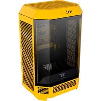 The Tower 300 Bumblebee, Tower-Gehäuse dunkelgelb, Tempered Glass