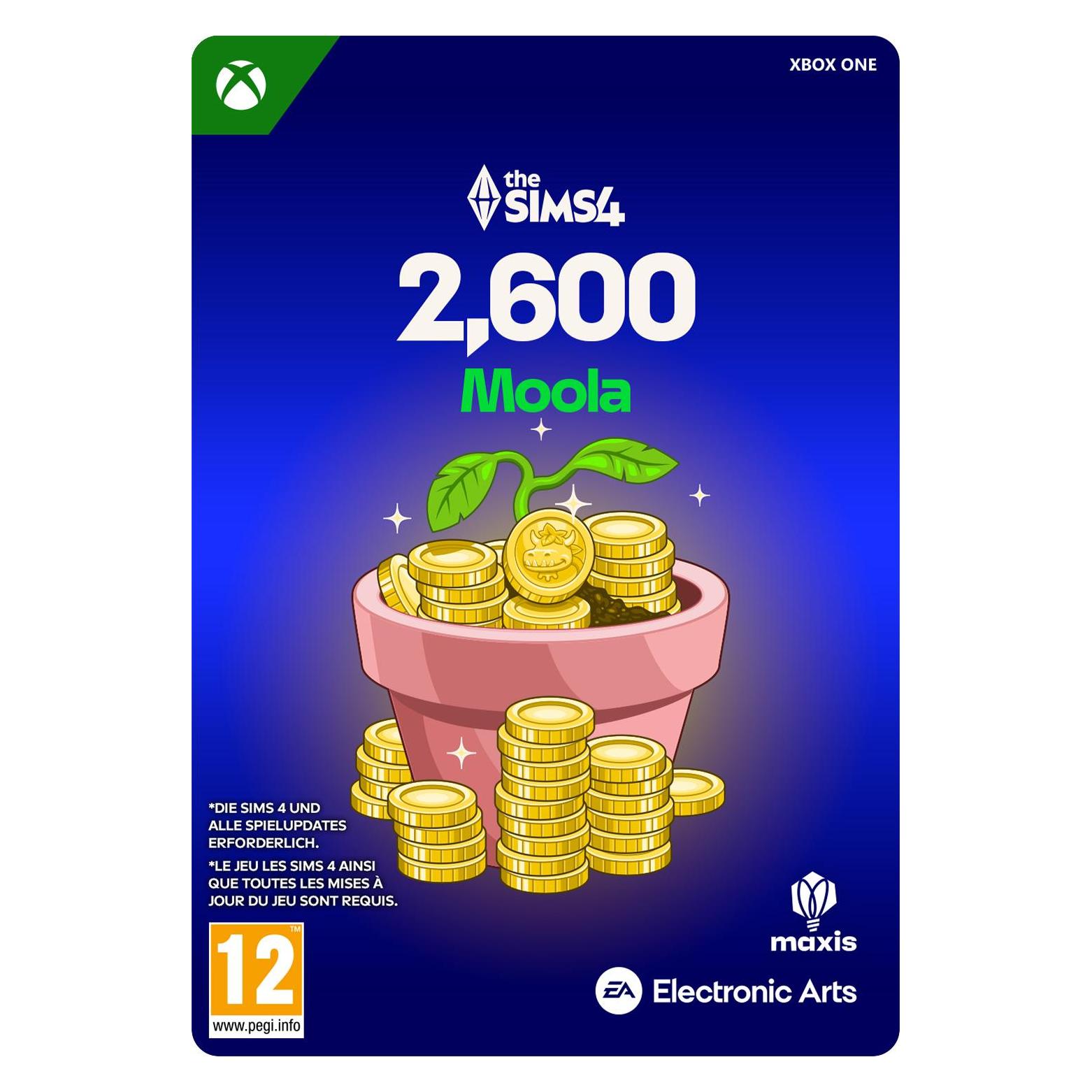 Microsoft Xbox THE SIMS 4 - 2600 VC Download Code (7F6-00941)