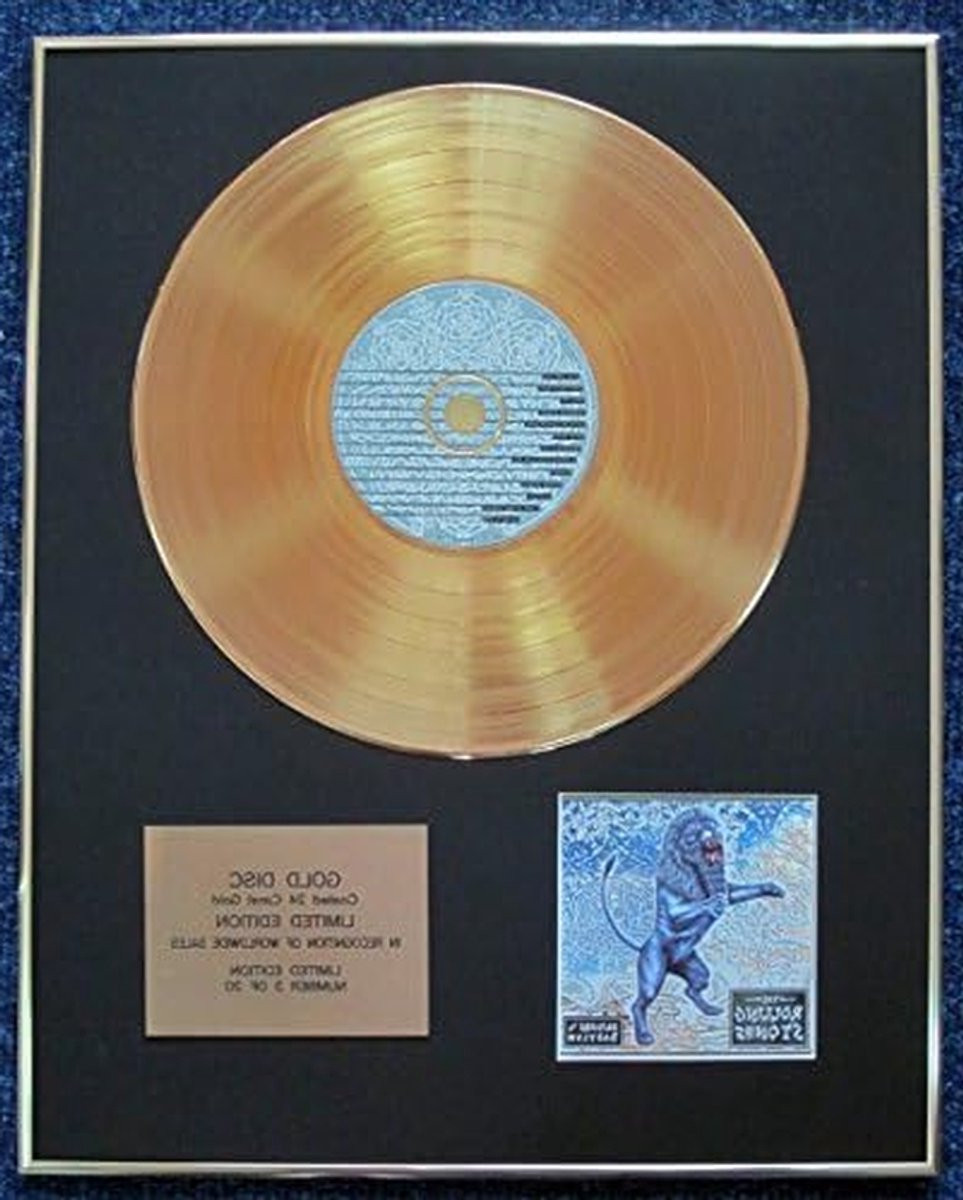Gouden CD LP Muziekmemorabilia Verzameling Muurdecoratie Gelimiteerde Editie - Goud - 40.6 x 50.8 cm