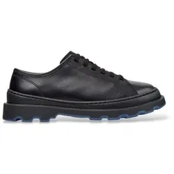 Camper für Damen. K201839-006 Zapatos de piel de cordones Brutus+ negro (40), Leder, Schwarz, Wohnung, Schnürsenkel, Lässig