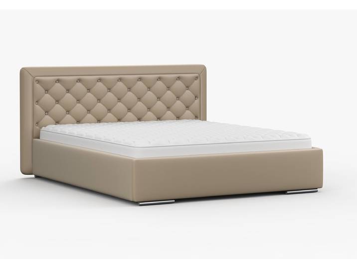 Polsterbett 160x200 MADERA Braun (Velva 03) Nein