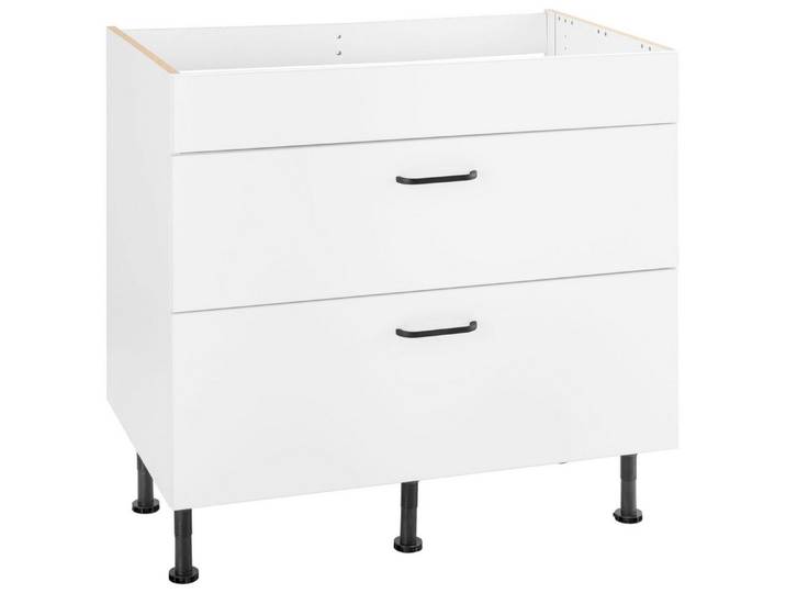 OPTIFIT Kochfeldumbauschrank Elga mit Soft-Close-Funktion, höhenverstellbaren Füße, Breite 90 cm