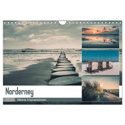 Mein Jahr auf Norderney (Wandkalender 2026 DIN A4 quer), CALVENDO Monatskalender