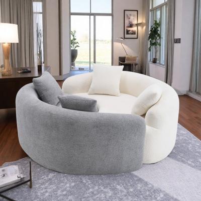 "66.9"" Chenille S-Curved 2-Seater Sofa with Dual-Depth Design and No Assembly Required"