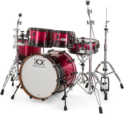 DrumCraft Series 6 Studio Purple Sparkle Black to Purple Fade Sparkle