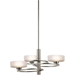 Elstead Lighting, Kronleuchter, Aleeka LED Kronleuchter G9 3-fach Klassisches Zinn (71.80 cm)