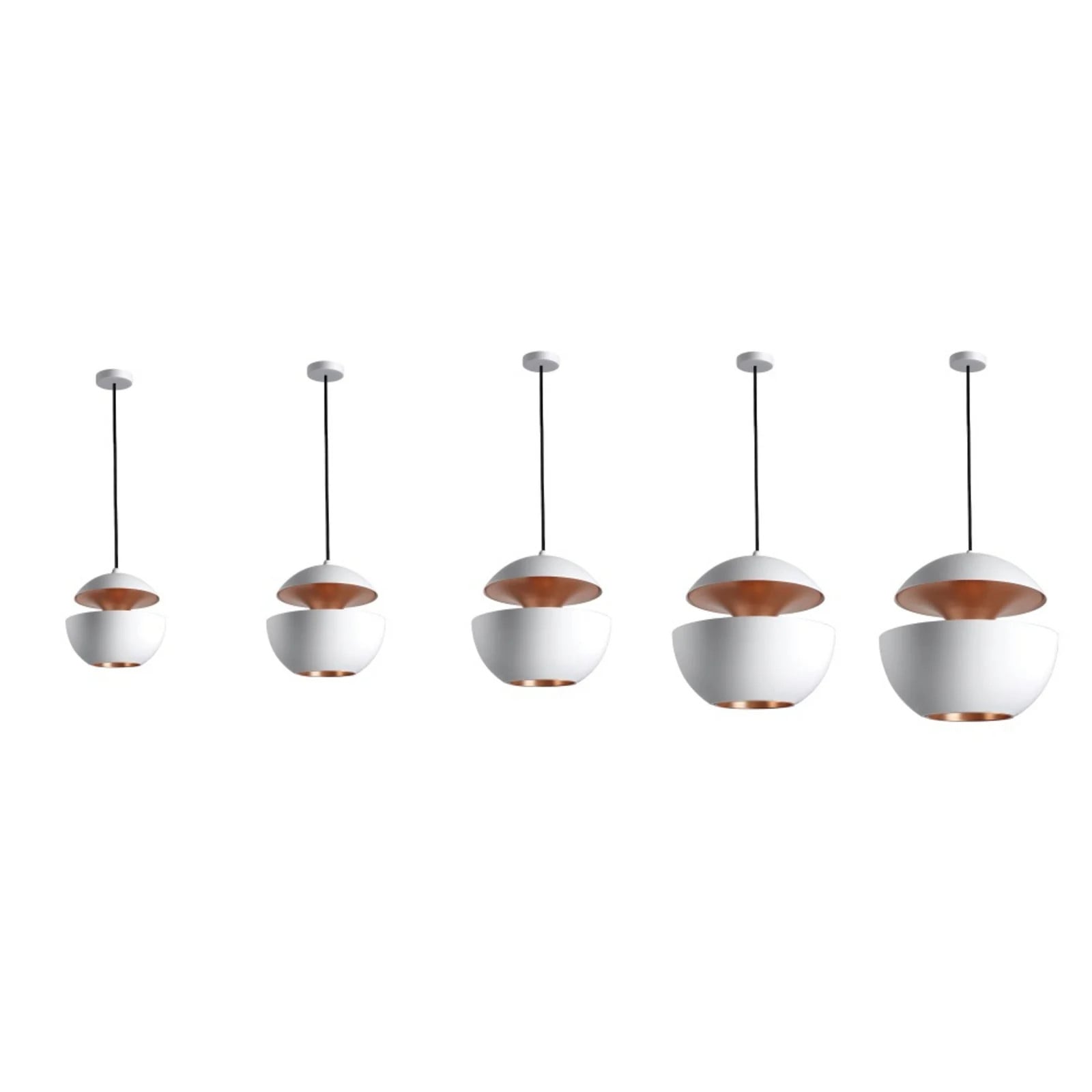 DCW Here Comes The Sun Hanglamp Wit/Koper - Aluminium - Ø 25 cm