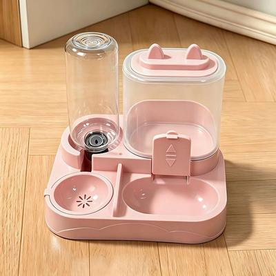Uplifted Finds 2 in 1 Gravity Feeder & Automatic Waterer Station pink