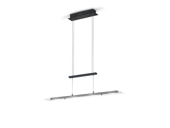 Glazen hanglamp Milos zwart Trio - R32004132