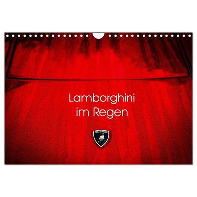 Lamborghini im Regen (Wandkalender 2027 DIN A4 quer), CALVENDO Monatskalender