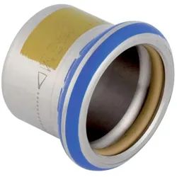 Geberit, Rohrverbindungstechnik, Gas-Kappe Mapress d 42mm, f Nat und Flüssiggas, Edelstahl