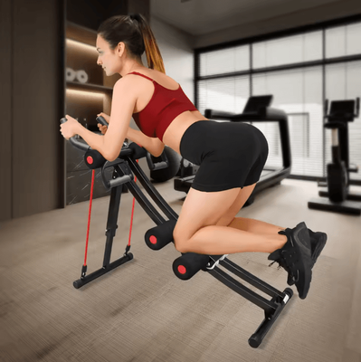 Inspired Finds Foldable Ab Machine With LCD Monitor & Adjustable Resistance For Home Core Workouts Foldable Ab Machine With LCD Monitor & Adjustable Resistance For Home Core Workouts