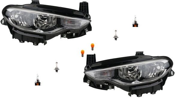 NP24 Scheinwerfer Set passend für Fiat Tipo 356 10/15- H15 Leuchtmittel Li Re & H15