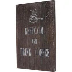Wandschild Keep Calm, Dekoschild Holzschild, Shabby-Look Vintage 40x30cm