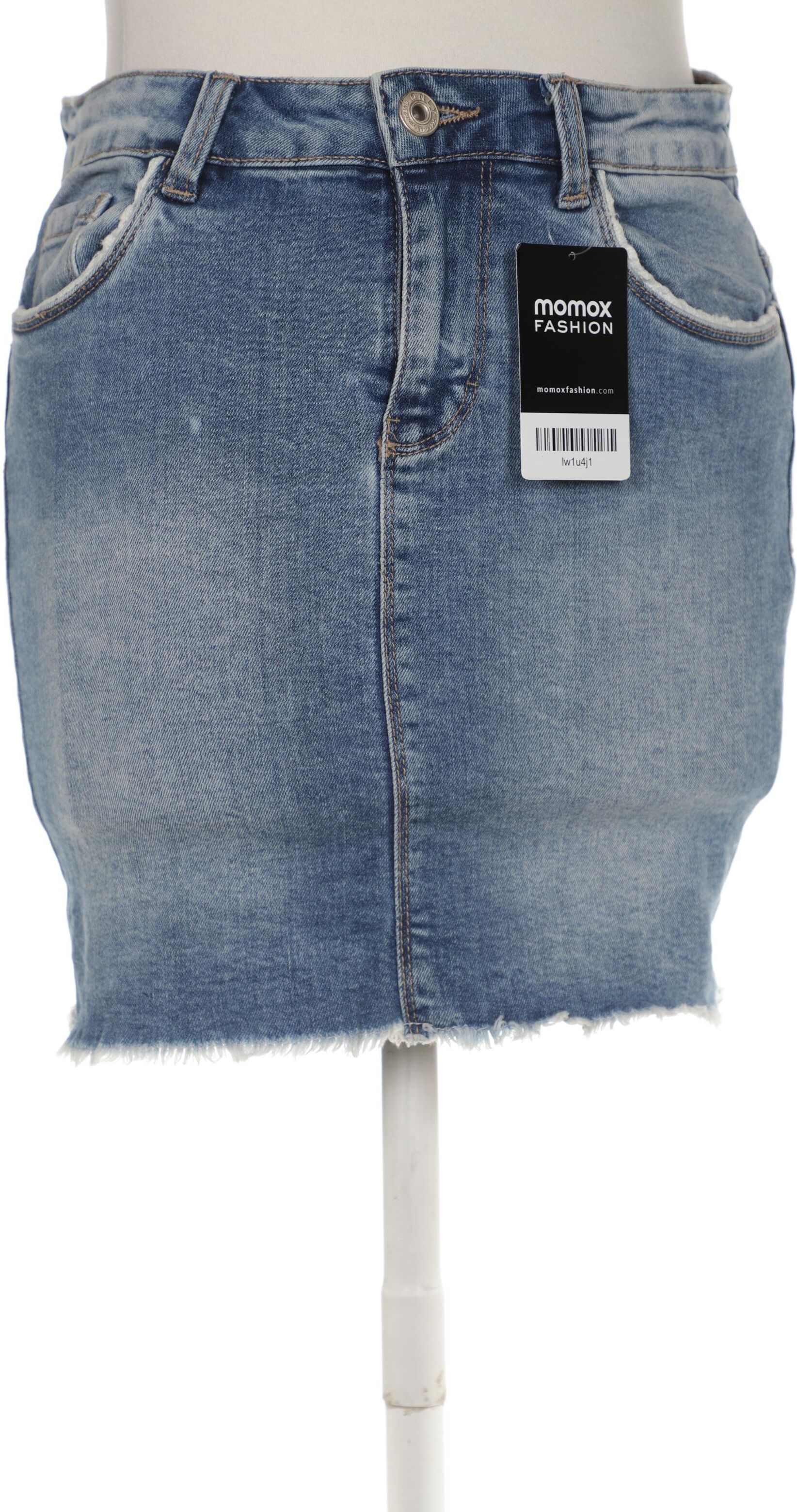 Only Damen Rock, Blau, Kurz-Gr. EU 27, Elasthan / Baumwolle - Second Hand