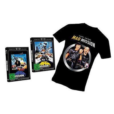 Mad Mission Doppelpack 1+2 inkl. T-Shirt (Größe L) [2 DVDs]