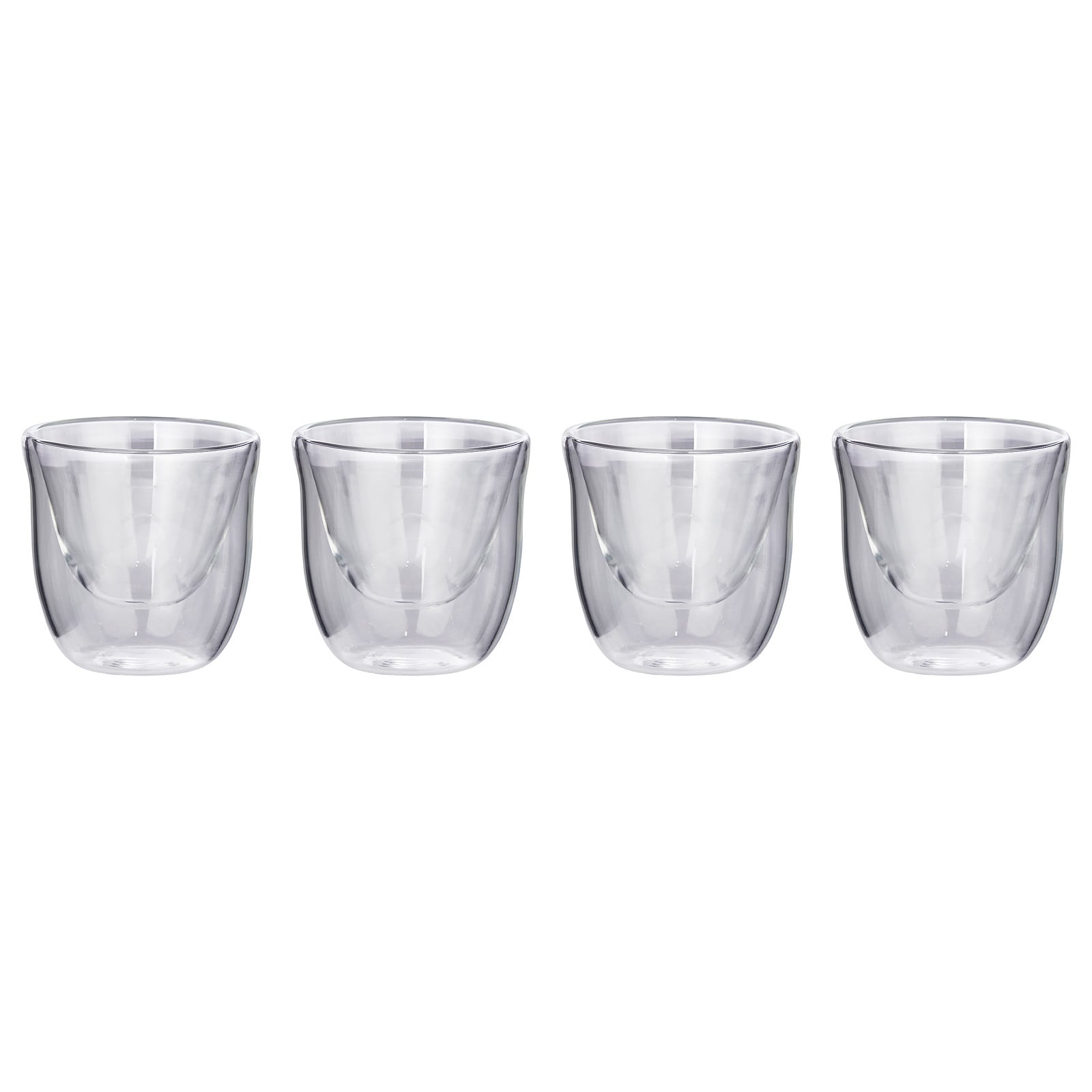 home24 Drinkglas HOT & COLD set van 4 transparant, 70 ml