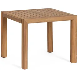 Gartencouchtisch Danubio - Akazienholz Natur, Teak-Optik, 47 x 47 cm