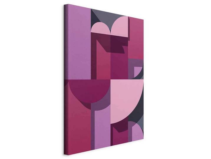 Leinwandbild Abstract Home Pink/Flieder