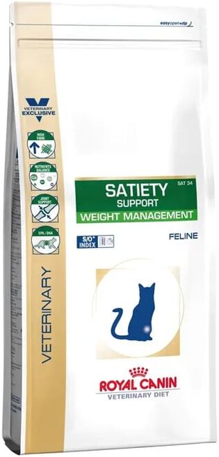 Royal Canin Dieta Veterinária Ração para Gato Adulto Satiety Support Controle de Peso 3,5 Kg
