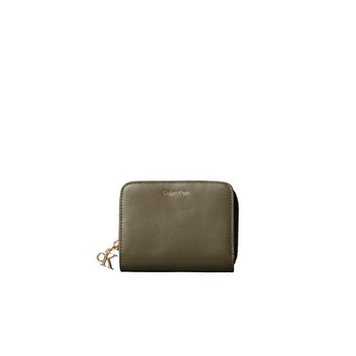 Calvin Klein "CK PULLER MEDIUM FLAP ZIP AROUND" Damen Geldbörse, Portemonnaie mit CK-Schmuck-Logo