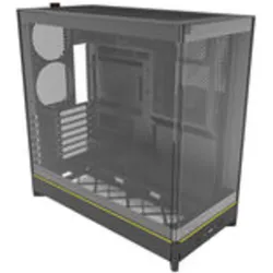 Montech HS02 (schwarz, Tempered Glass x 2) (ATX, mATX, Mini-ITX), PC Gehäuse, Schwarz