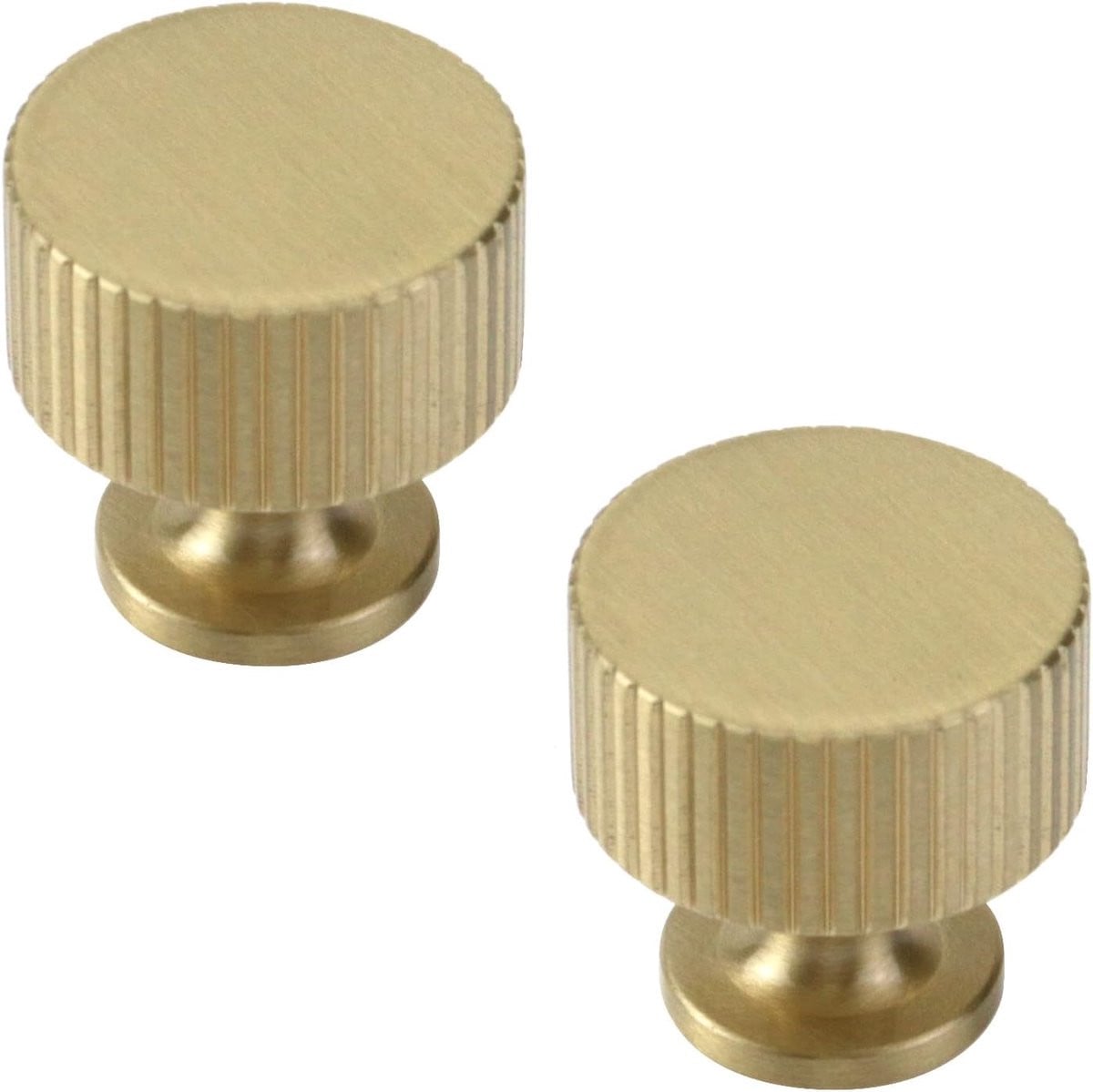 Kastknoppen Meubelgrepen Geborsteld Messing Goud 28mm