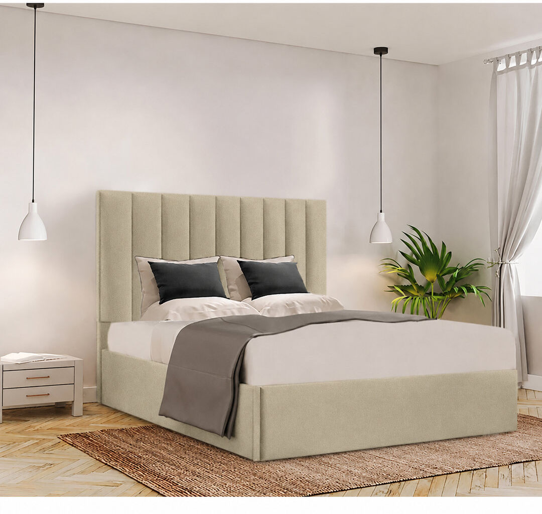 Brayden Studio Besar Upholstered Ottoman Storage Bed Coffee Single (3')